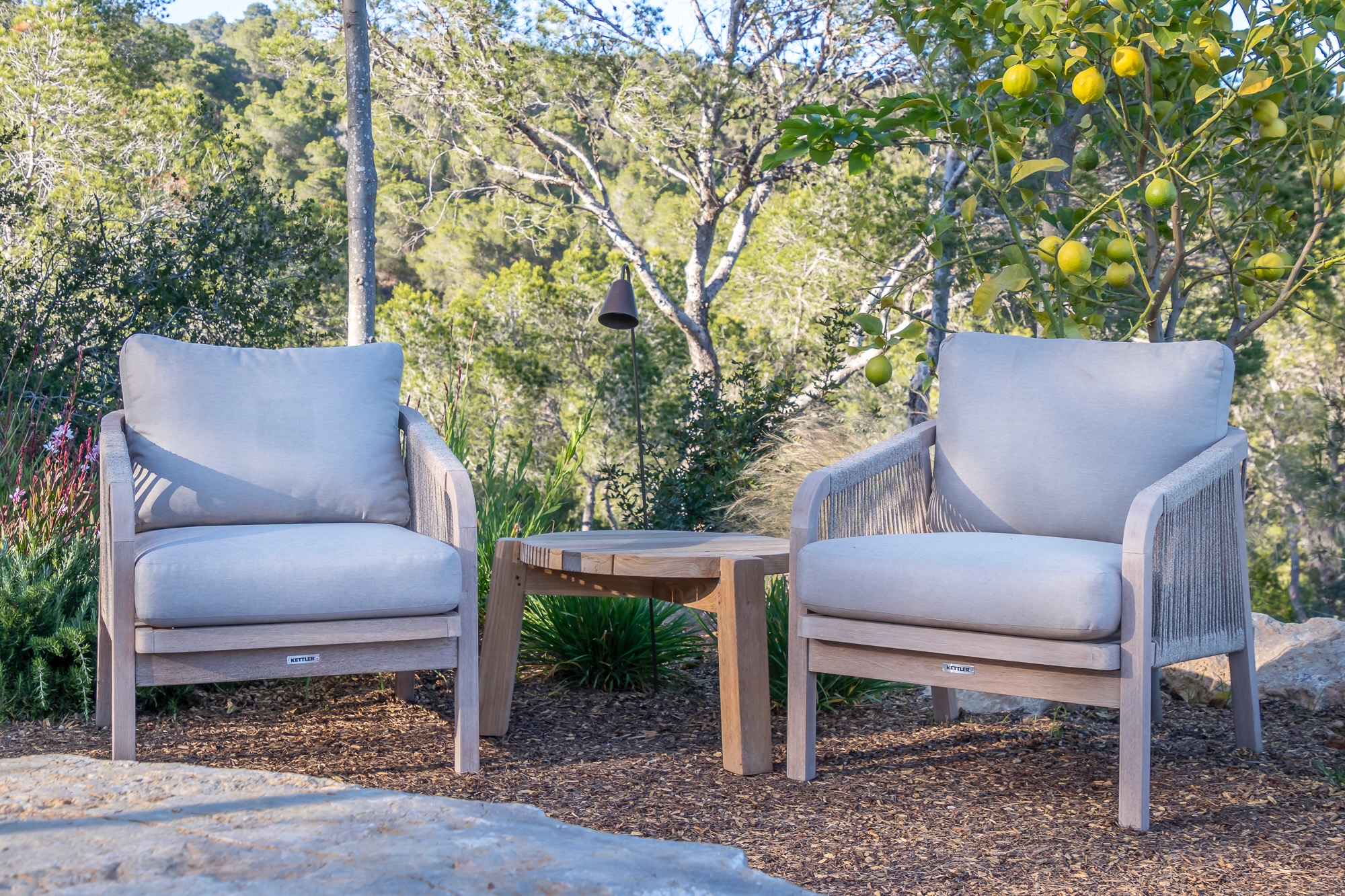 Secluded, tranquil seating areas