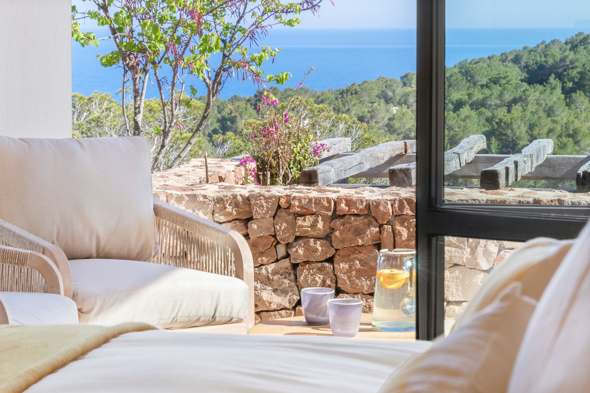 Master bedroom terrace and seating